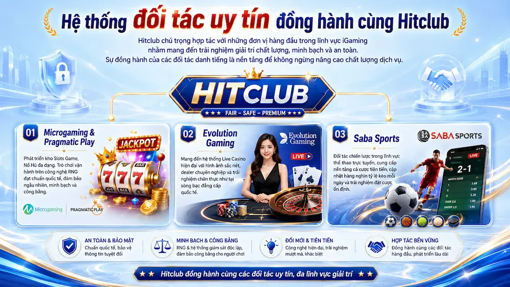 Hitclub 7 hệ thống đối tác uy tín hitclub